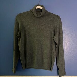 Ann Taylor Factory Grey Turtleneck Sweater